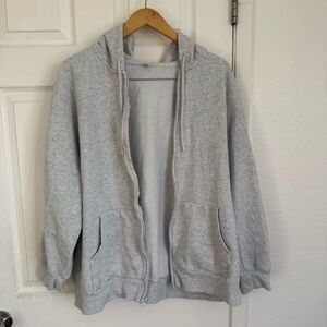 Old navy Gray Zip-Up Hoodie